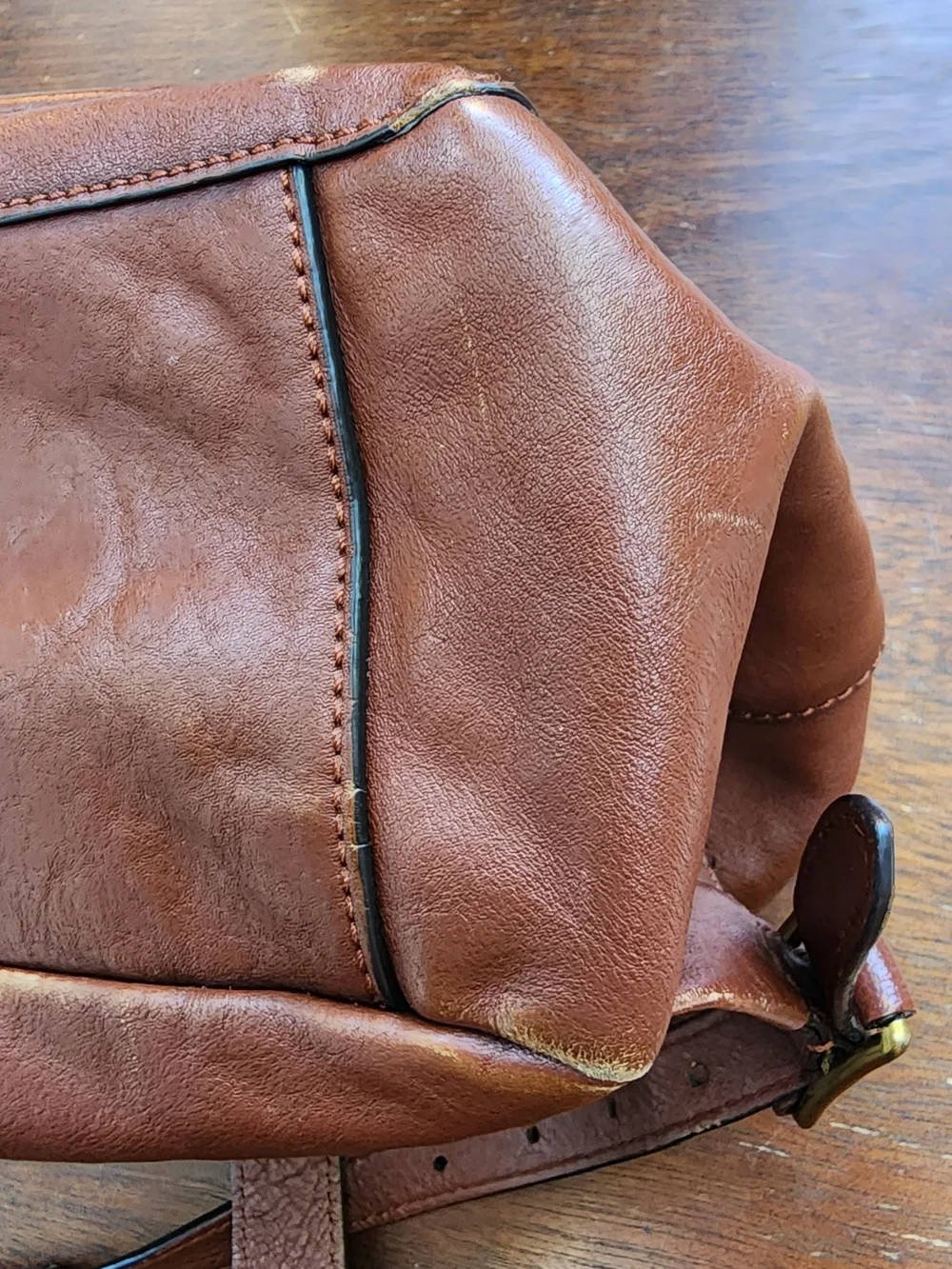 Frye Olivia Chocolate Brown Premium Leather Backpack Bag Medium